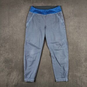 Patagonia Caliza Rock Pants Women 10 Dolomite Blue Organic Cotton Climbing 82910